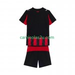 Camisolas de futebol AC Milan Criança Equipamento Principal 2025/26 Manga Curta